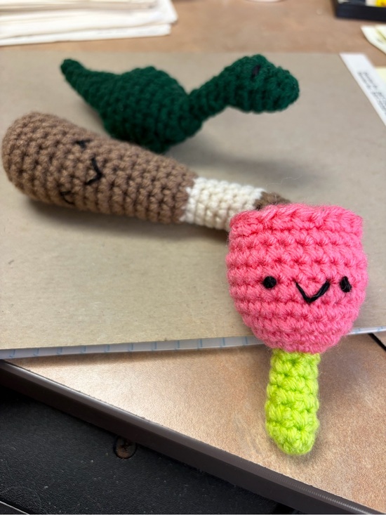 Handmade Other - Handmade Crochet Cat Toys - Flower, Bat and Dino